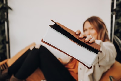 Black woman reading
